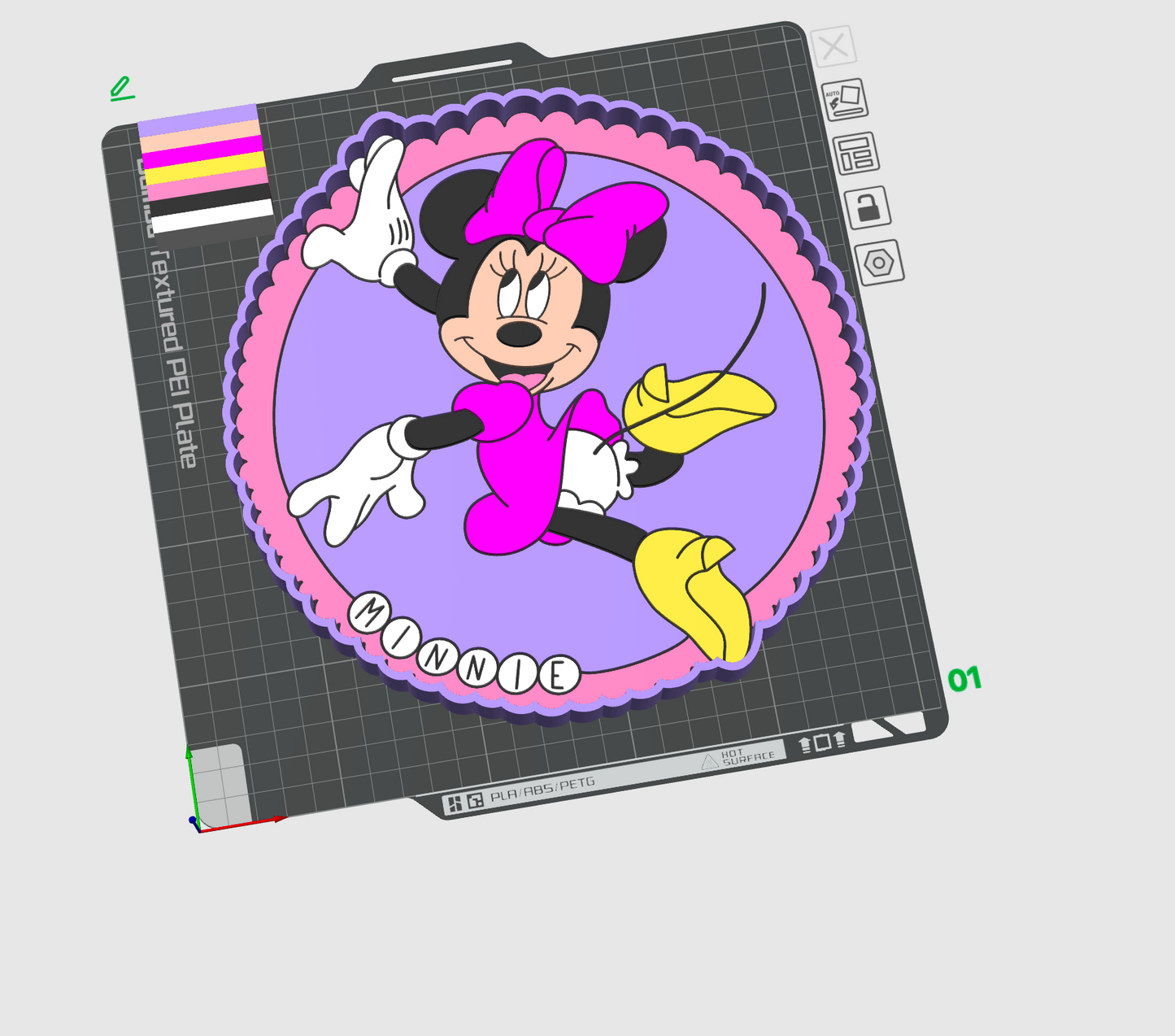Girl Mouse Trinket TRAY 3D Printing STL File