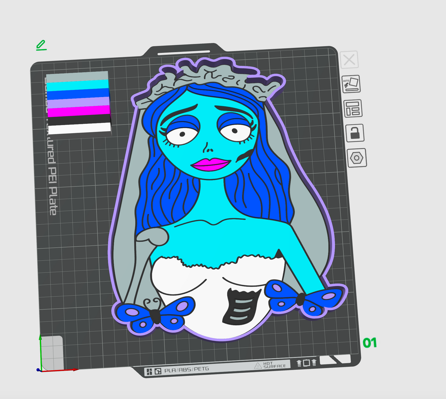 Corpse Emily Trinket TRAY 3D Printing STL File