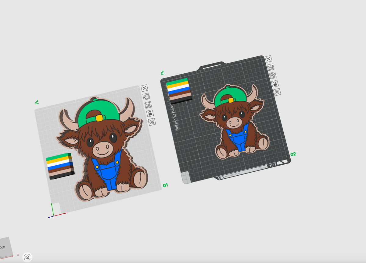 Boy Highland Trinket Trays 3D Printing STL File