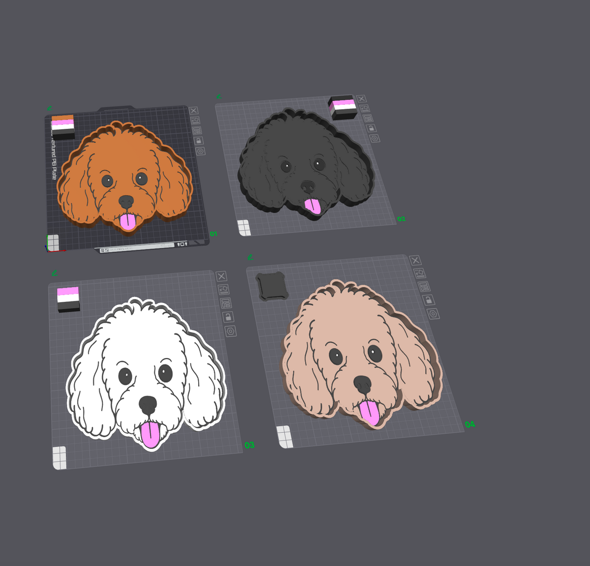 Cavoodle Trinket Trays 3D Printing STL File