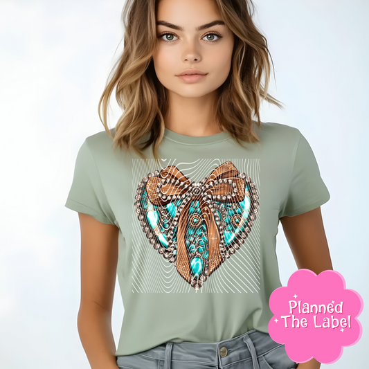 Turquoise Concho Direct To Film Transfer